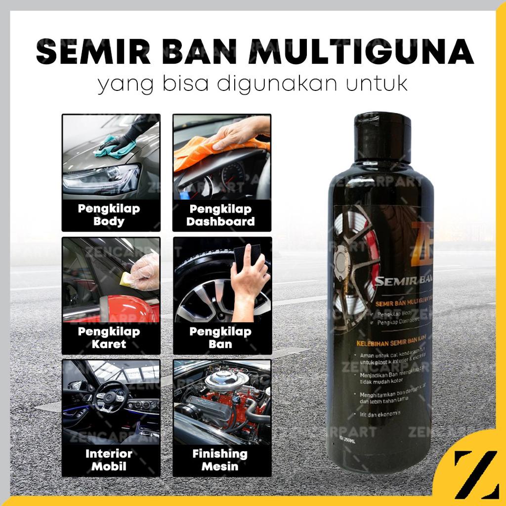 [BISA COD] Zen Semir Ban PREMIUM Trim Tyre Tire Shine WAX Mobil Motor Roda 250 ml