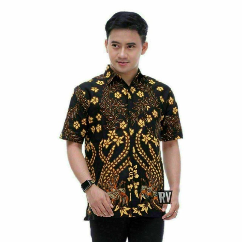 BAJU SERAGAM BATIK - Batik Couple Ori Ndoro Jowi DNT Garansi ory-Hem mret kuning