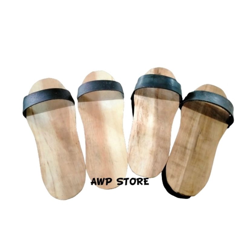 Termurah Sandal teplek, sandal wudhu, sandal kayu, terompah kayu