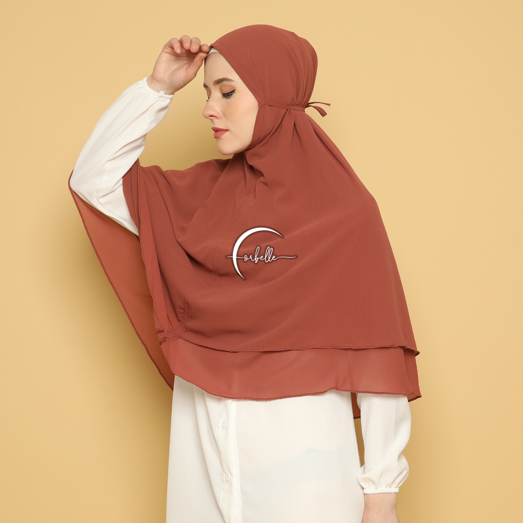 BERGO TALI INSTANT CERUTY BABYDOLL 2 LAYER KHIMAR SYAR'I JUMBO