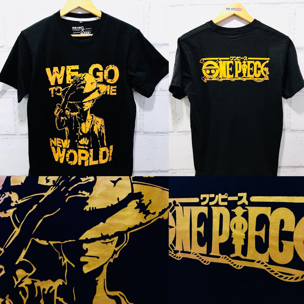 Kaos Luffy New World Gold Onepiece