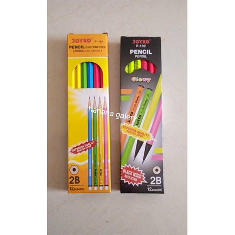 

Pensil JOYKO pensil 2B P-94 / P-102 glowy 1 pack isi 12 pcs