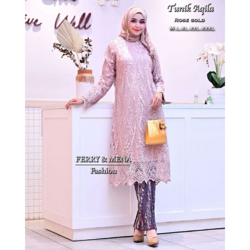 SET KEBAYA TUNIK KONDANGAN/KEBAYA TUNIK WISUDA /KEBAYA PESTA TERBARU &amp; TERLARIS