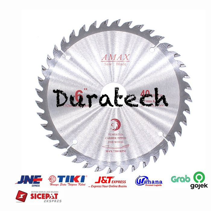 Promo Circular Saw 6 Inch / Sawblade 6 Inch / Mata Gergaji Tct 6" X 60T Prof