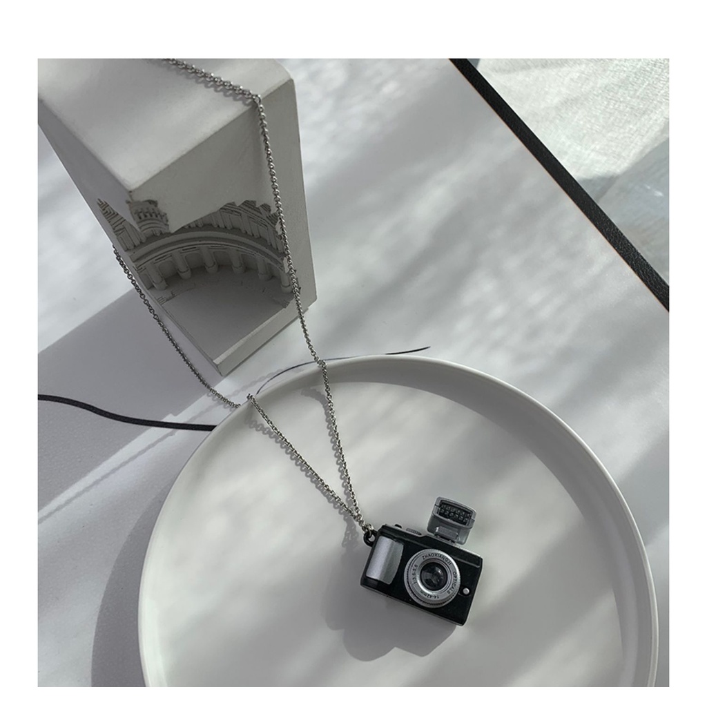 Camera Necklace Accessories Chain Simple Versatile Trendy