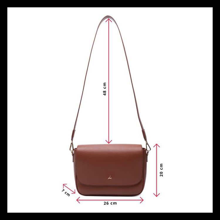 POVILO NOMI SLING BAG BROWN