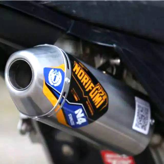 KNALPOT NORIFUMI N4 STAINLES POWER BOMB KLX 150 DTRACKER 150 CRF 150 ORIGINAL NORIFUMI N4 SS