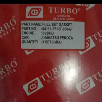 paking set gasket full set feroza,Espass 1,6cc