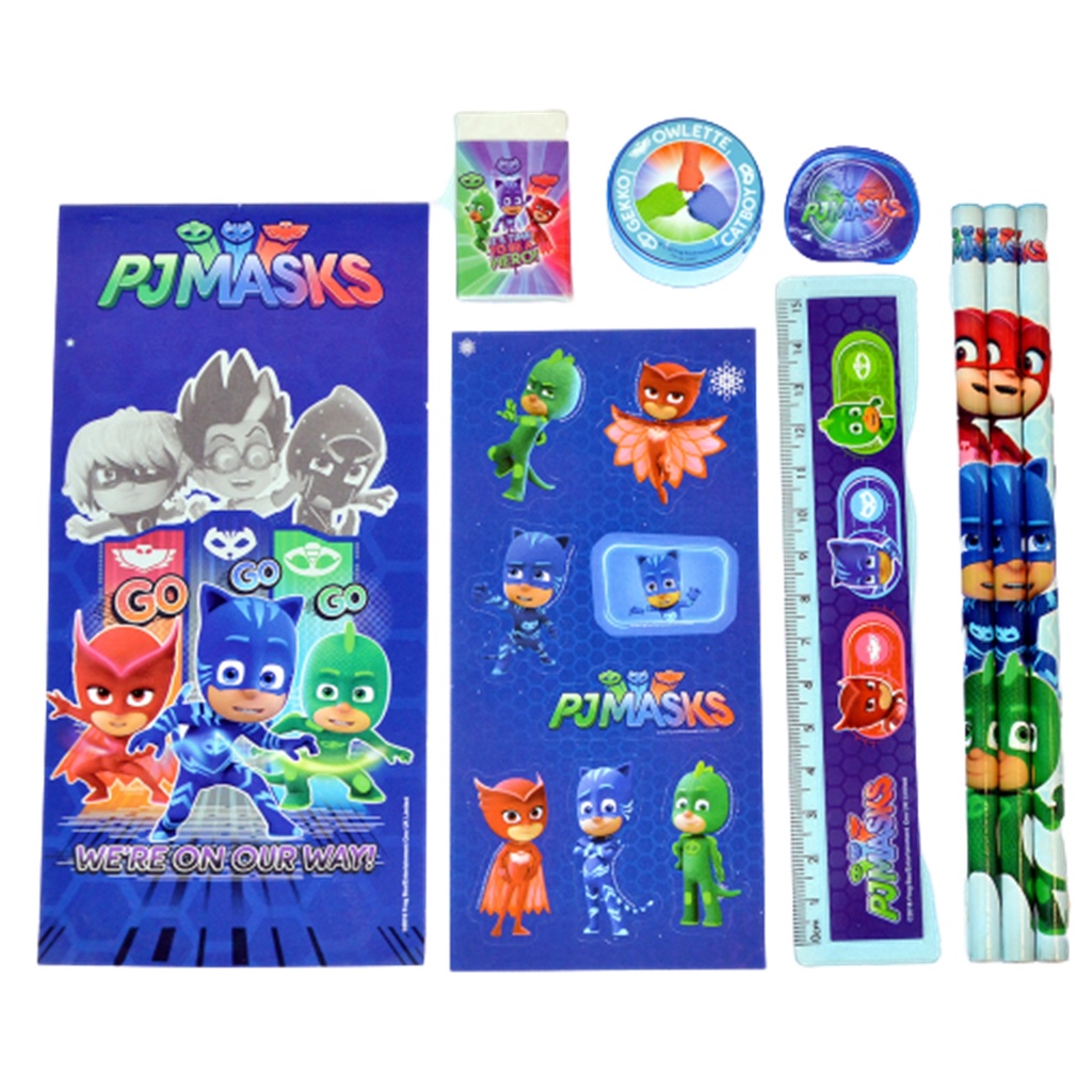 

Alat tulis anak Perlengkapan Sekolah Hadiah Gift Ulang tahun Anak Karakter PJ Mask