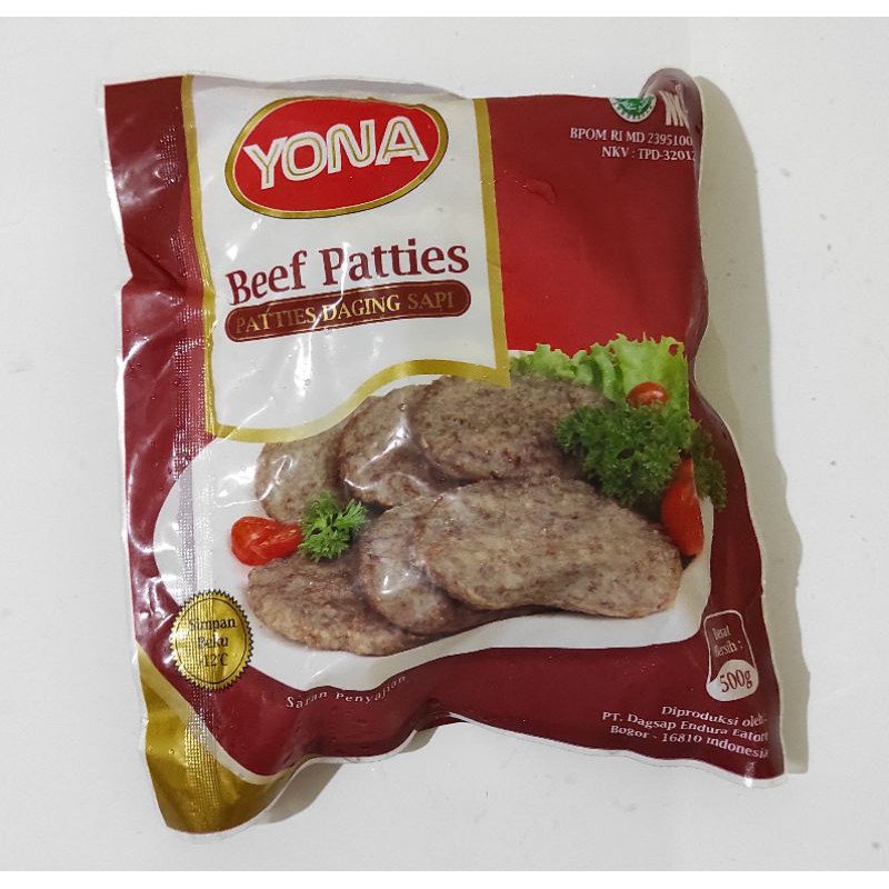 Yona Beef Patties Daging Sapi Burger