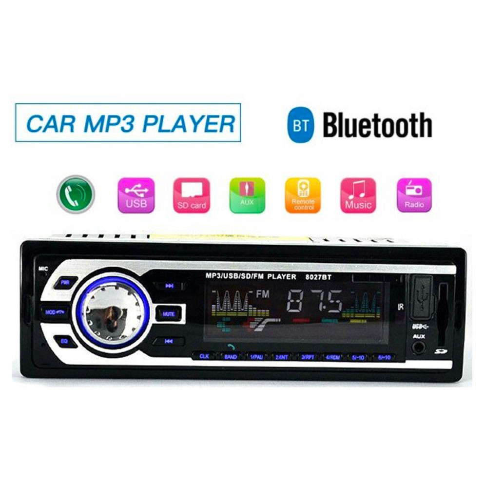 Tape Audio Mobil Multifungsi Bluetooth USB MP3 FM Radio - Black