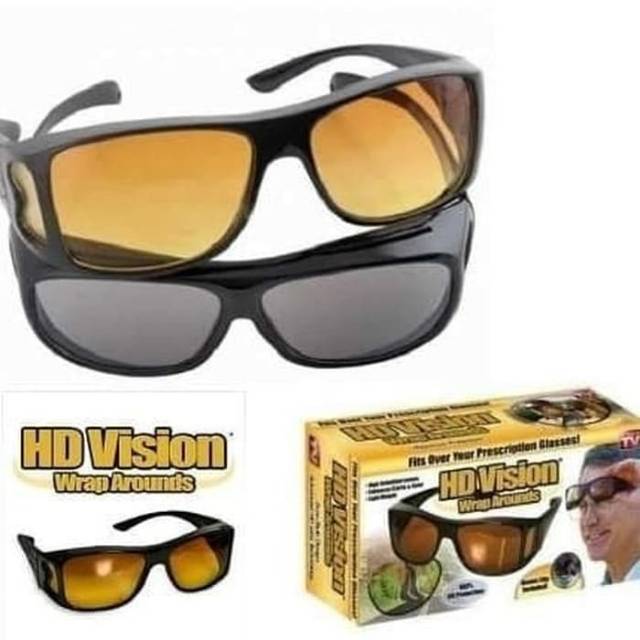 Kacamata HD vision visor isi 2 anti silau UV
