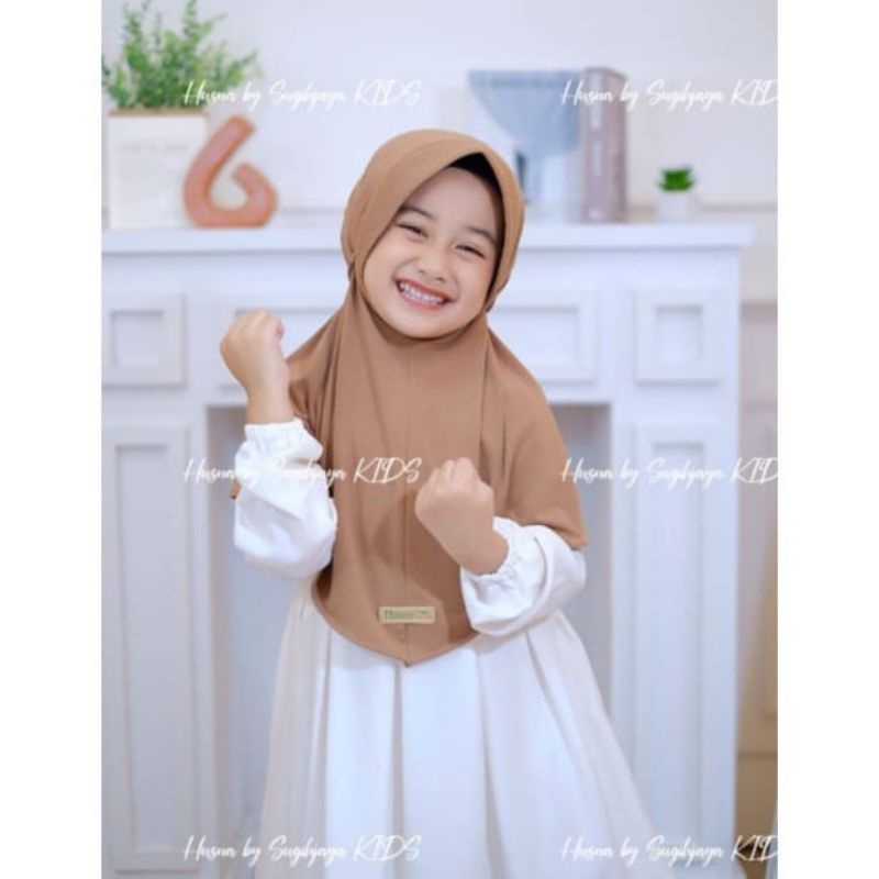 Ropel anak /hijab anak terbaru/hijab anak kekinian/ ropel anak ORI Husna / hijab ORI Husna / hijab t