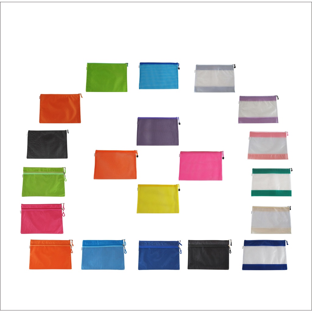 

Zipper Pockets Document Bag Tas Dokumen Resleting Tempat Bon Bill Kertas A4 EAGLE