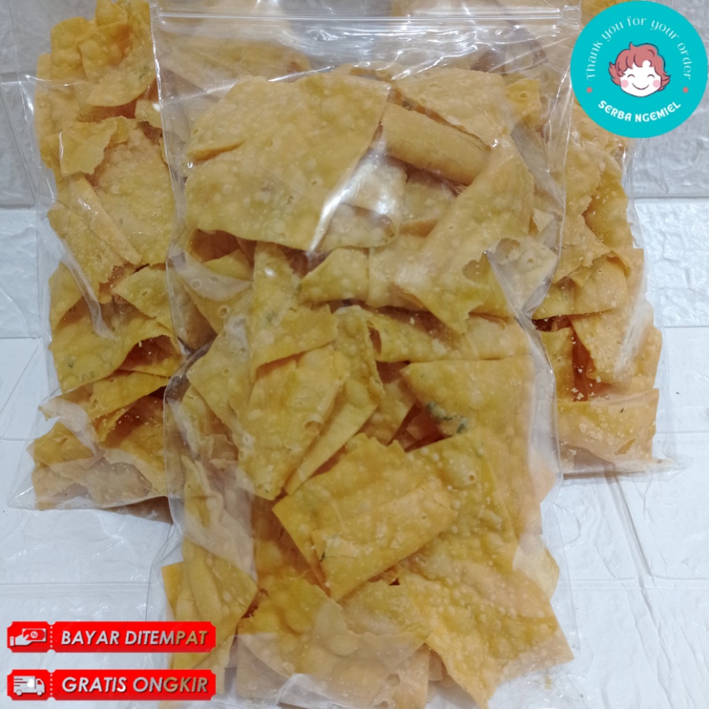 

Keripik Bawang Pangsit 110 gram | Snack Kiloan Cemilan Camilan Makanan Ringan