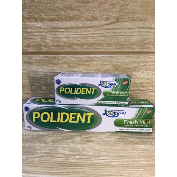 Polident (Fresh Mint) 60g | Perekat Gigi Palsu