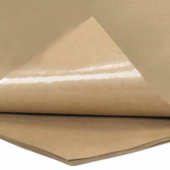 

Kertas Bungkus Nasi Coklat Merk Mata Biru /Kertas Laminasi isi 100PCS
