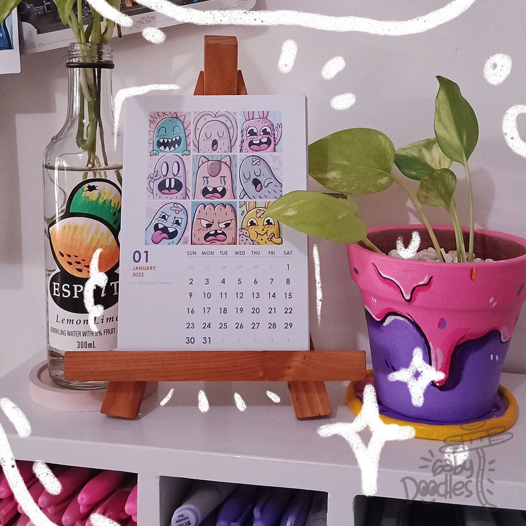 

CALENDAR 2022 (CARD VERSION/ARTSY AESTHETIC)
