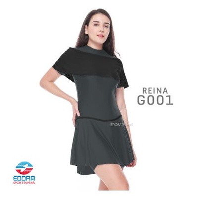 EDORA Baju Renang Wanita Semi Cover Slim Fit REINA