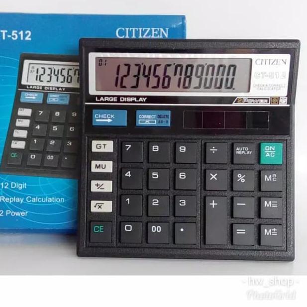 

Flash Sale - Kalkulator Calculator Citizen CT-512 12Digit ,,