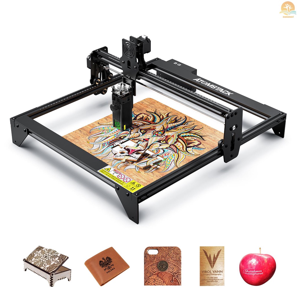 ATOMSTACK A5 M30 Laser Engraver DIY Laser Engraving Cuting Machine 410*400mm Carving Area CNC Quick Assembly Full-metal Structure Upgraded Fixed-focus Laser Excellent Eye Protection Precise Scale Lines for Wood Acrylic Wood