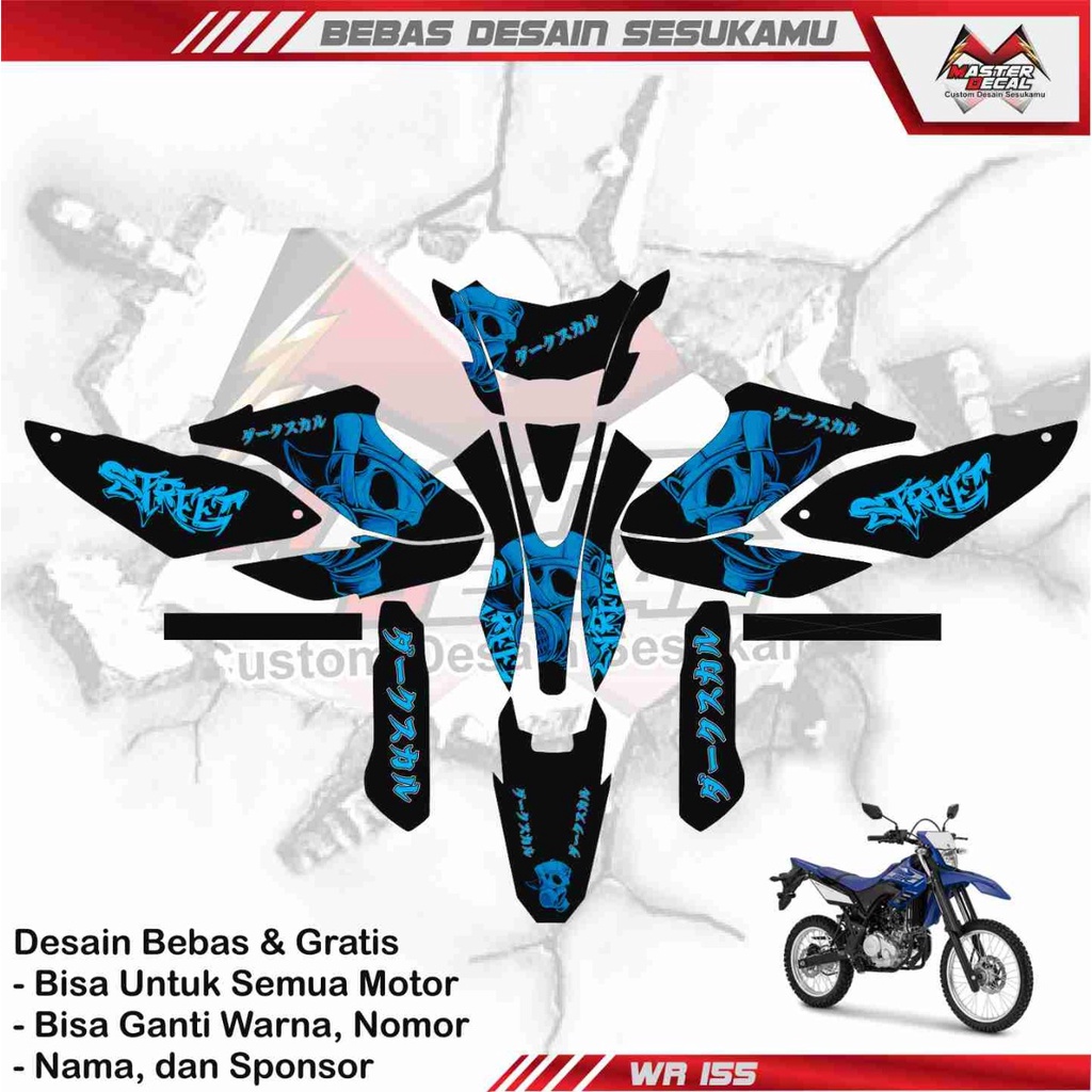 Decal Sticker Yamaha WR 155 Custom Motor Yamaha WR 155