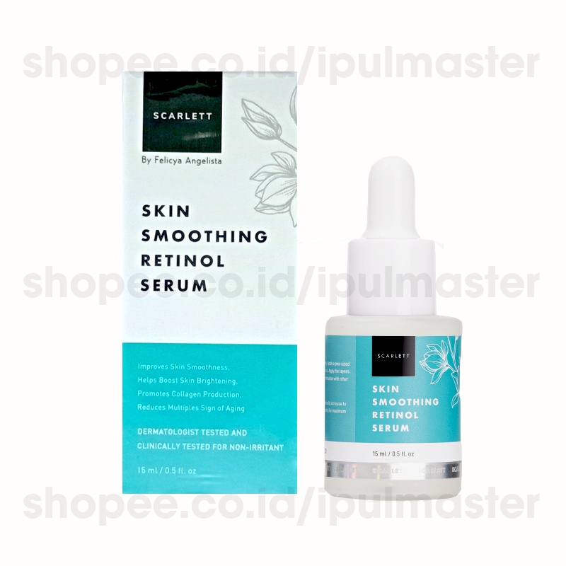 BPOM Scarlett Serum Whitening Acne Glowtening  Ever After Niacinamide Retinol 15ml