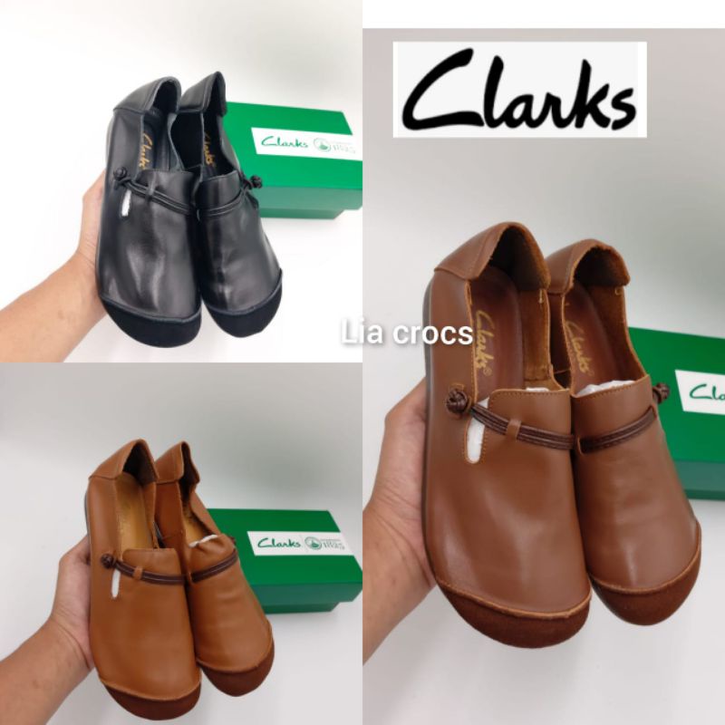 Sepatu clarks wanita / clarks sepatu slip on tali 860 / clarks flat