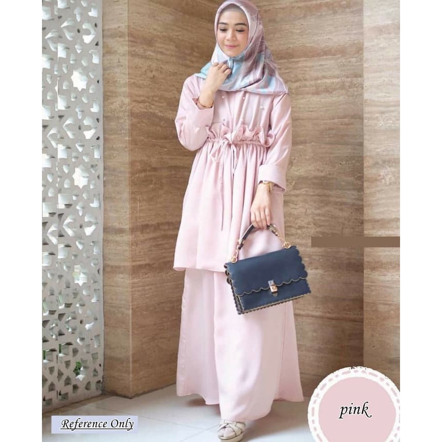 GAMIS SYARI ANNAJAH CAPUCCINO 900GR 110 140 ALLSIZE GAMIS SYARI BUSUI CADAR CREPE HQ POLOS MURAH I.