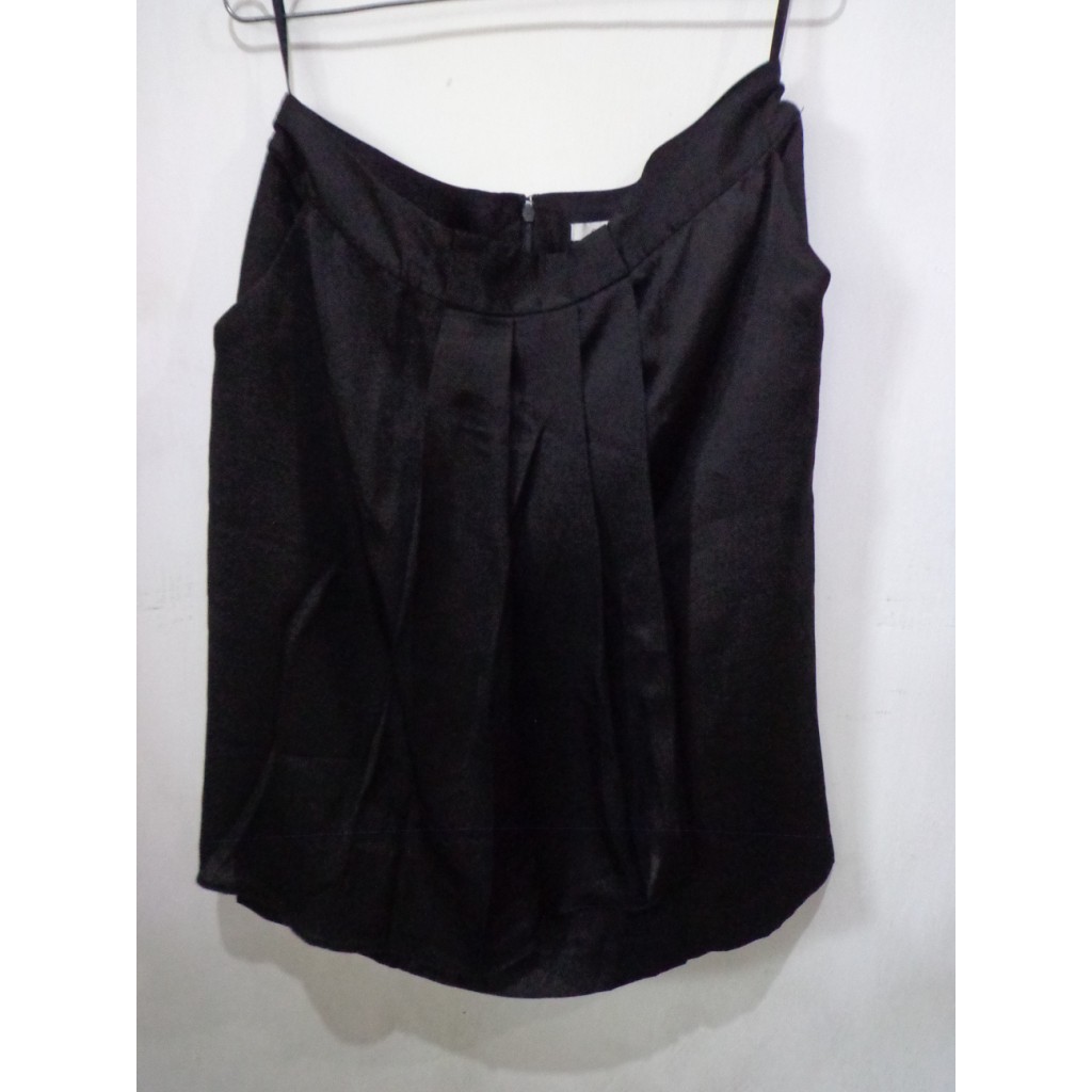 ROK HITAM SPAN SKIRT zara executive pullnbear stradivarius accent uniqlo f21 hnm branded murah