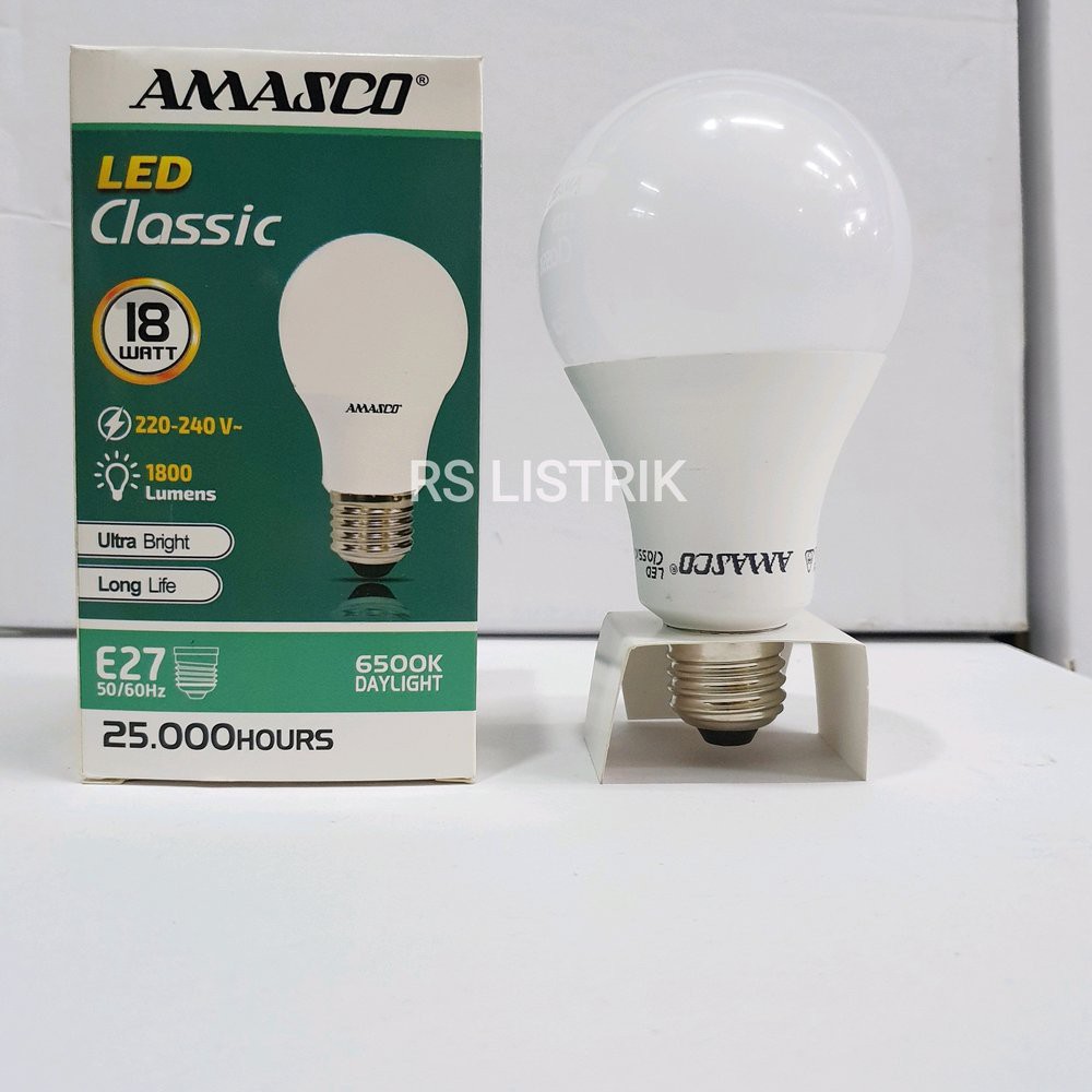 AMASCO CLASSIC LAMPU LED BULB 18W GARANSI 1 TAHUN