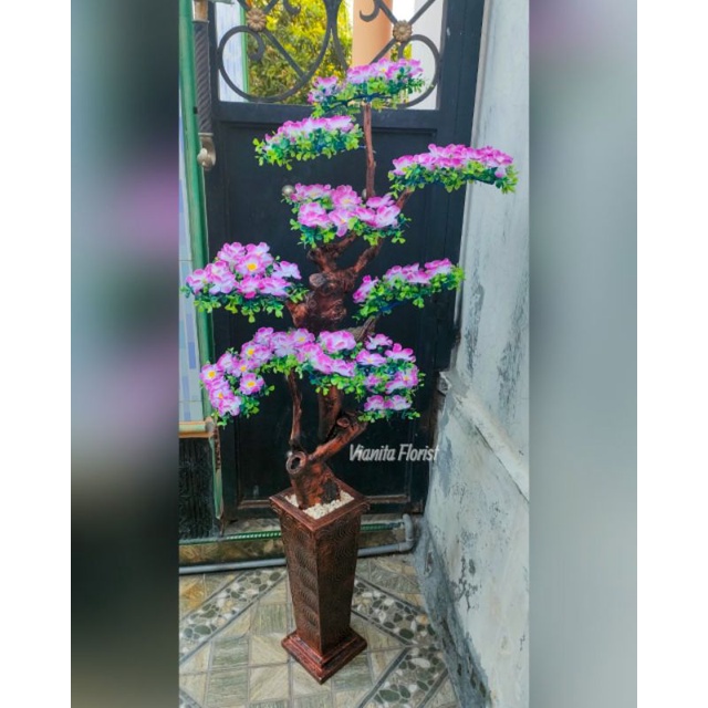 Bunga hias Semanggi ungu 140 cm