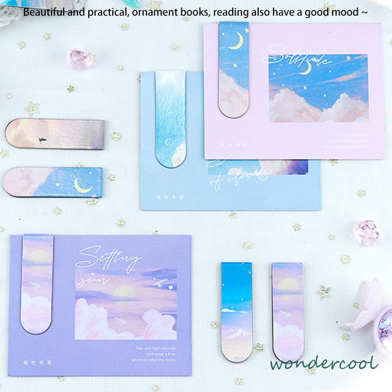 Lukisan Minyak Kreatif Souvenir Hadiah Magnetik Bookmark Siswa-Won