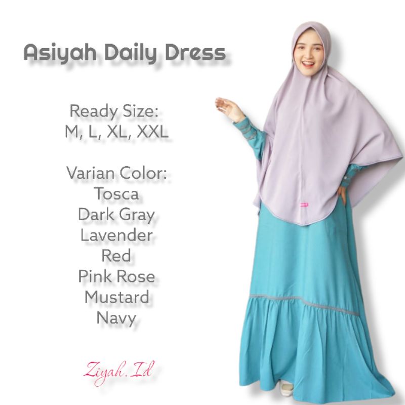 Ziyah.id l Gamis Asiyah Daily  l Muslimah-1