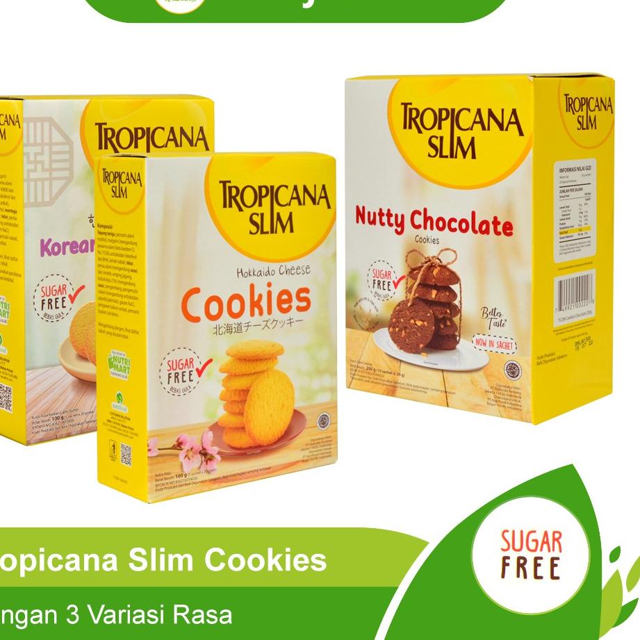 

xpx Tropicana Slim Cookies / Diabetasol Wafer Cemilan Sehat Tanpa Gula Untuk Diet & Penderita Diabetes ︹ 4