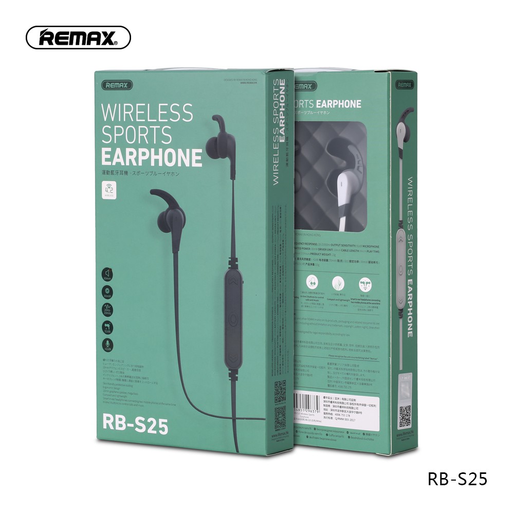 Remax S25 Wireless Sports Earphone RB-S25 Original Garansi