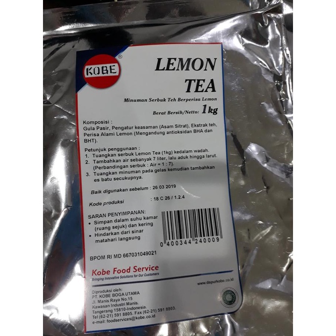 

[COD] LEMON TEA KOBE 1Kg [COD]