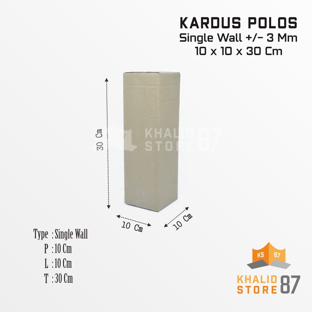 

Kardus packing ukuran 10x10x30 cm Kardus polosan dus box kotak packing