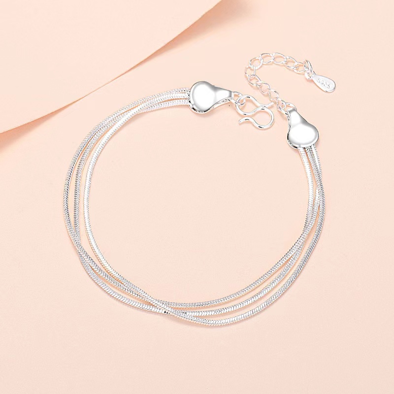 Perhiasan Gelang 925 Silver Model Simple Untuk Wanita