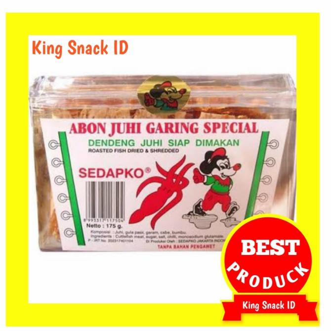 

Abon Juhi Garing Sedapko 175 Gr / Snack Cumi Juhi Garing Harga Grosir