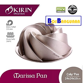 KIRIN Loyang Kue Bolu Premium Cake Pan / Loyang Kirin Marissa Champagne Gold Teflon Anti Lengket ...