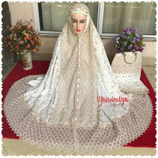 Mukena Dewasa / Mukena Sutra / Mukena Renda