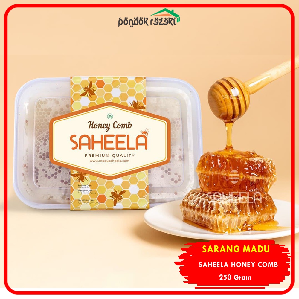 

TERLARIS Sarang Madu Asli Utuh Murni 250gr Saheela Melifera Premium Honey Comb 100% ORIGINAL