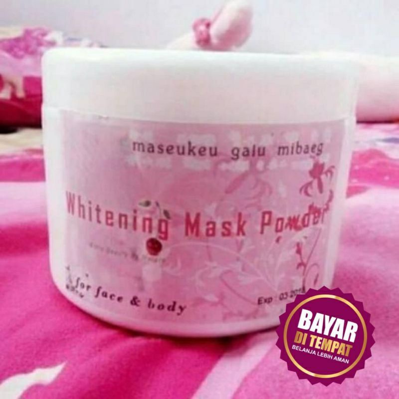 Pemutih Badan Korea | Lulur Pemutih | WMP Original | Whitening Mask Powder