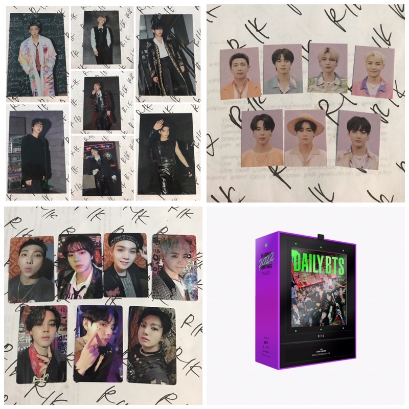 bts id card photocard postcard sg 2022