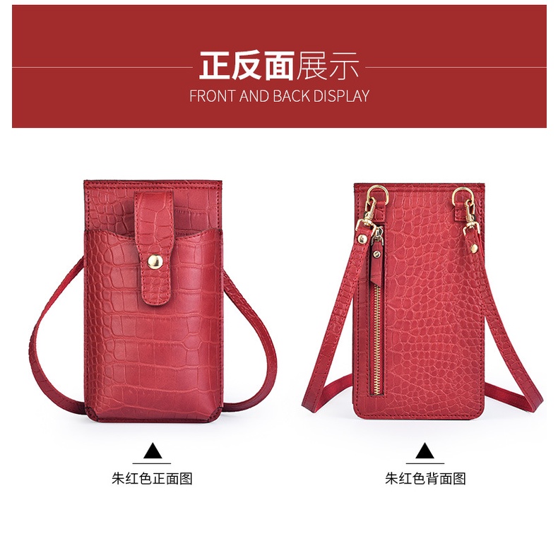 1001 IMPORT TAS DOMPET MINI  WANITA CROCO WATERPROOF !!! - 3 VARIASI