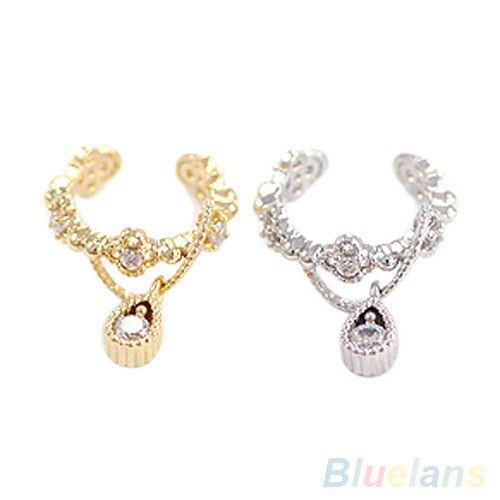 Anting Jepit Tulang Rawan Model Cuff Bungkus