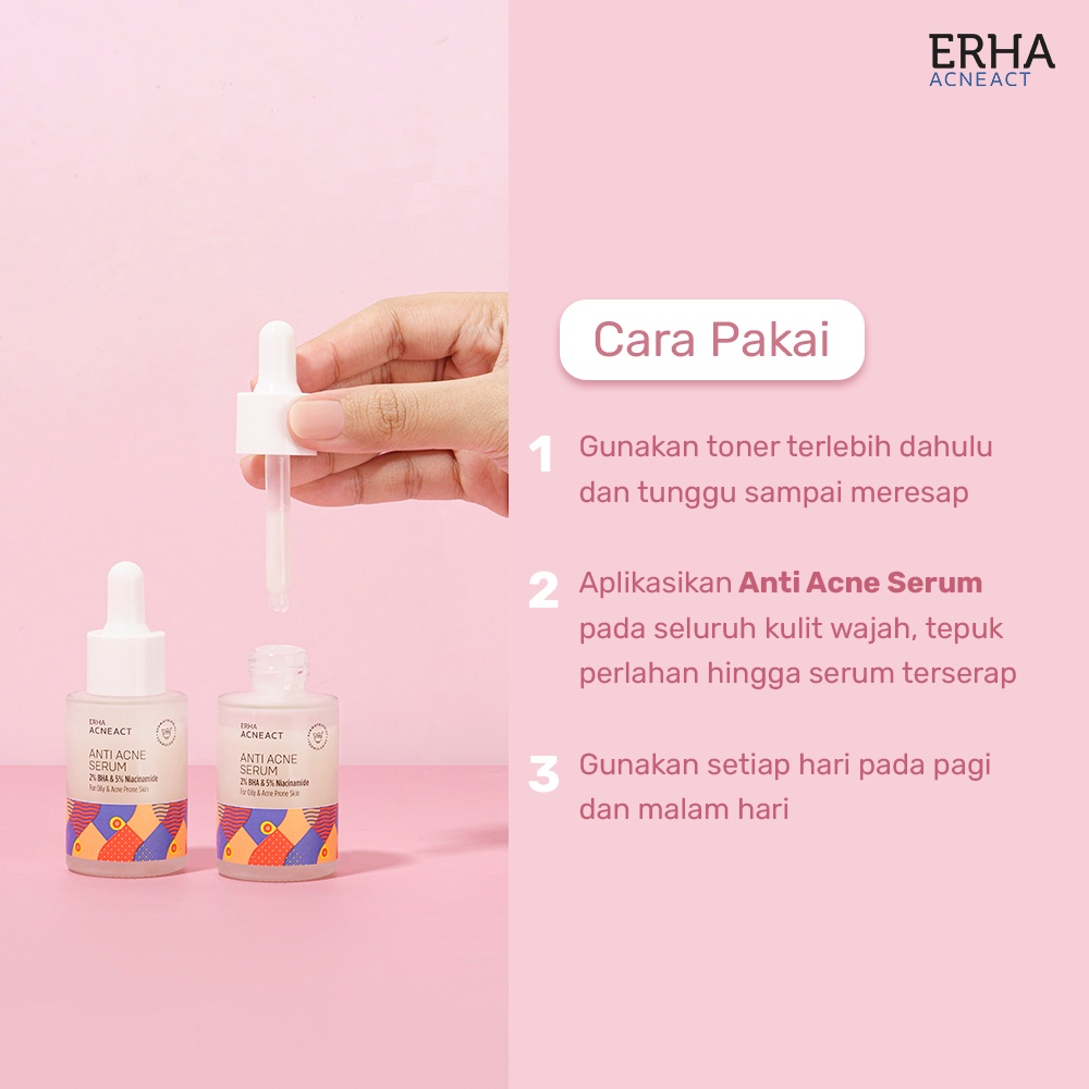 ERHA Acneact Anti Acne Serum 30ml - Serum Jerawat Untuk Kulit Beminyak-3