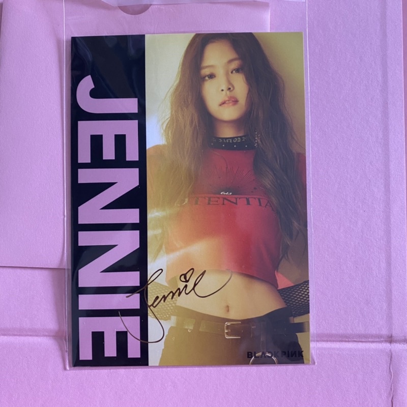 Jennie Blackpink Japan Postcard Blink Fans Club Limited Edition