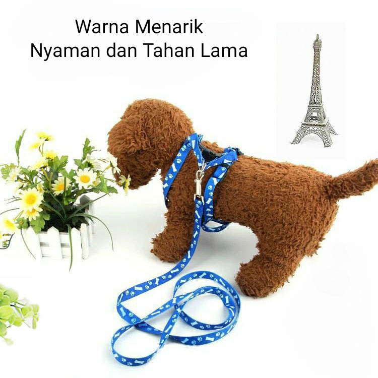 Tali Tuntun Dengan Harness Untuk Anjing dan Kucing  / Pet Cat Dog Leash